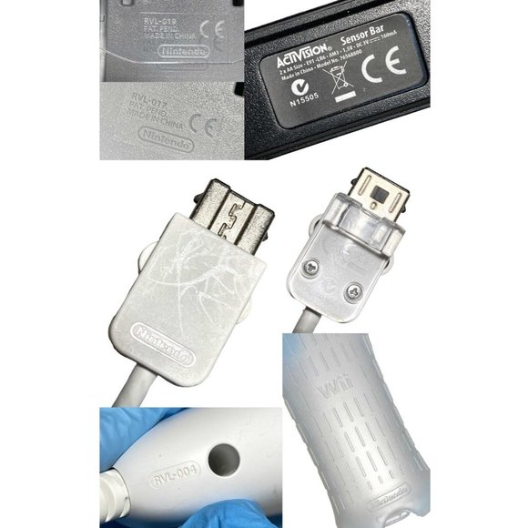 Nintendo Wii Nunchuk RVL-001 Base RVL-017 Controller Covers + Activision Sensor - Picture 16 of 16